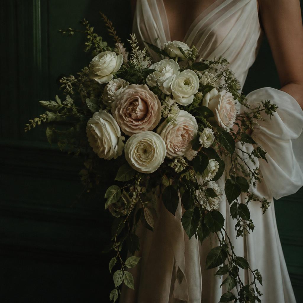 Bridal bouquet in soft light